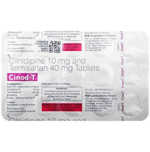 cinod t 10/40mg tablet 10's
